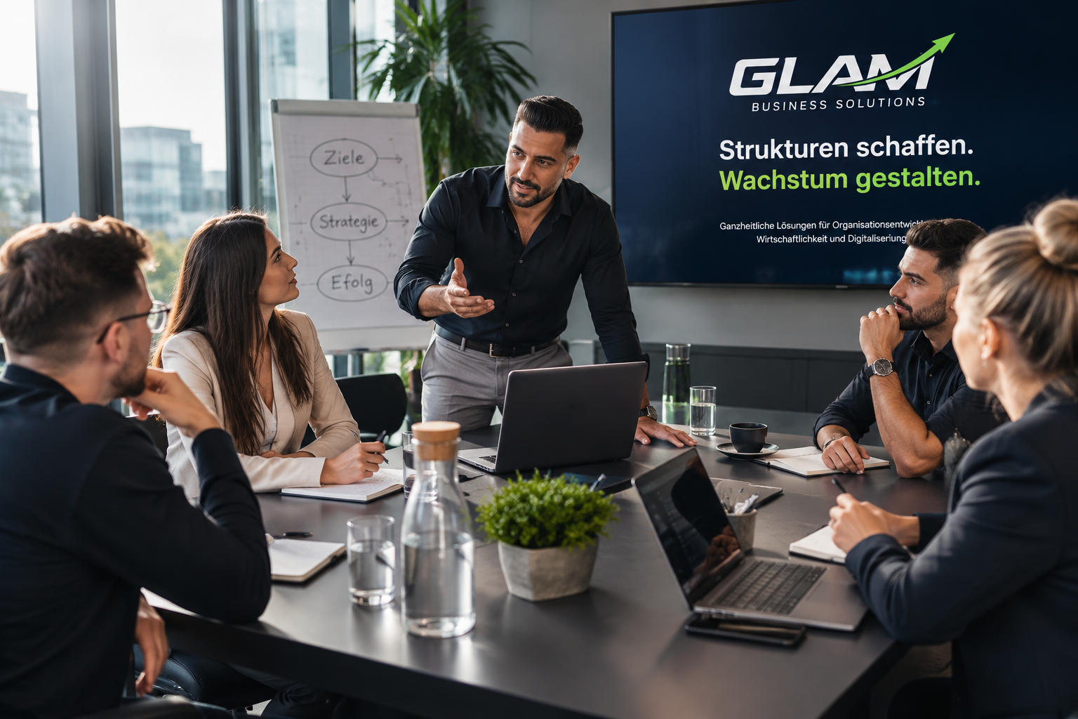 Professionelles Business-Meeting von GLAM Business Solutions
